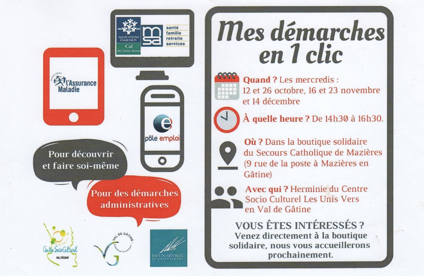 Mes démarches en 1 clic Mazières en gatine